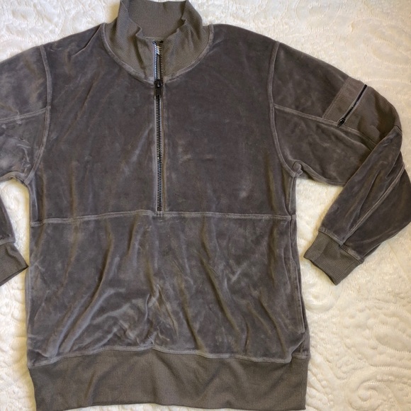 UO Silence + Noise Velour Oversized Popover Jacket - Picture 8 of 11